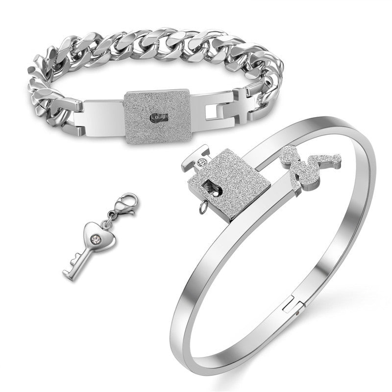 Matching Lock Bracelet and Key Necklace for Couples – Chimatch