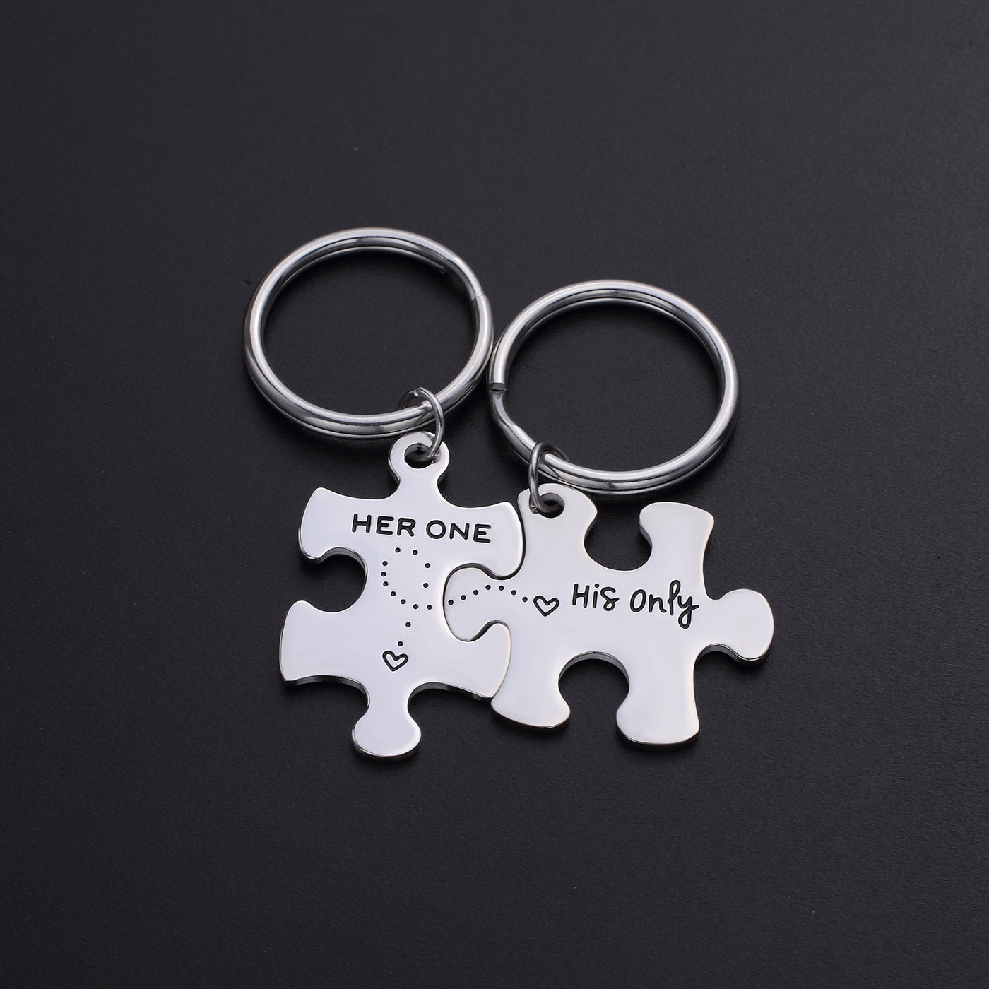 Her One & His Only Keychain for Lovers