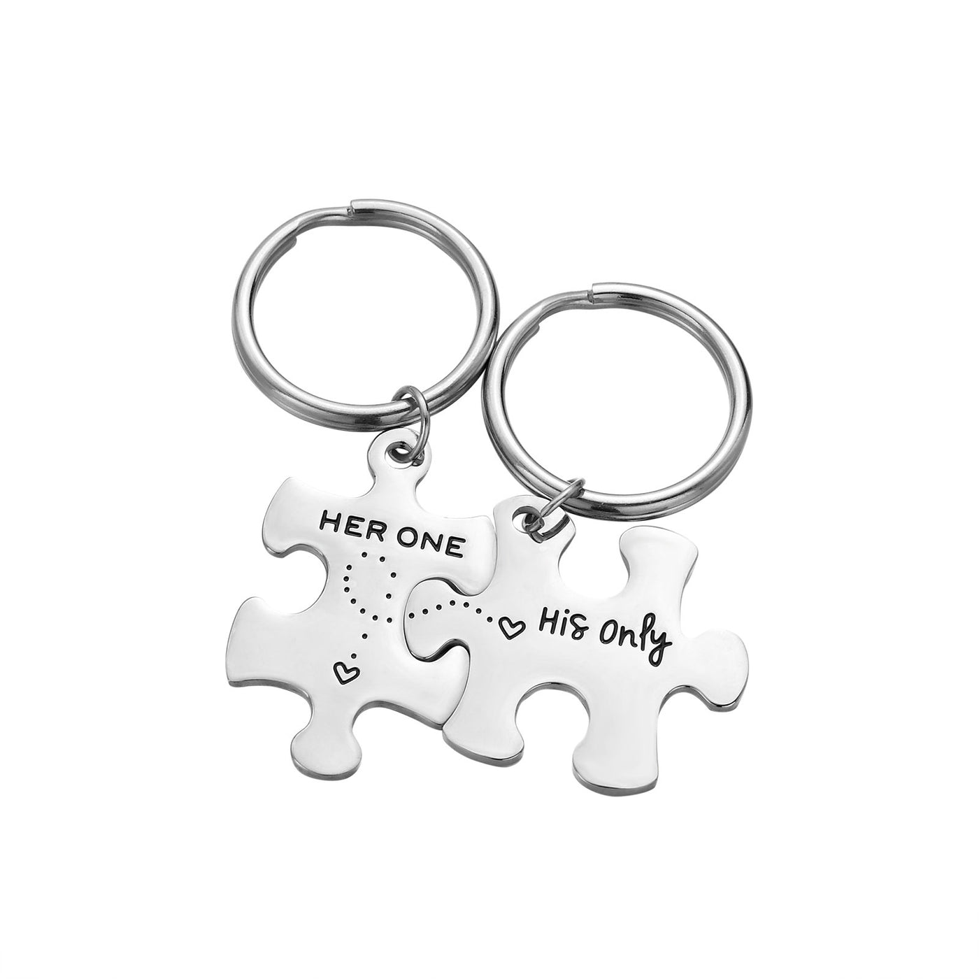 Her One & His Only Keychain for Lovers