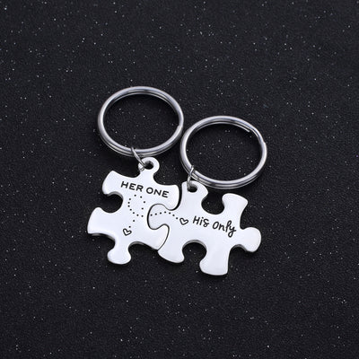Her One & His Only Keychain for Lovers