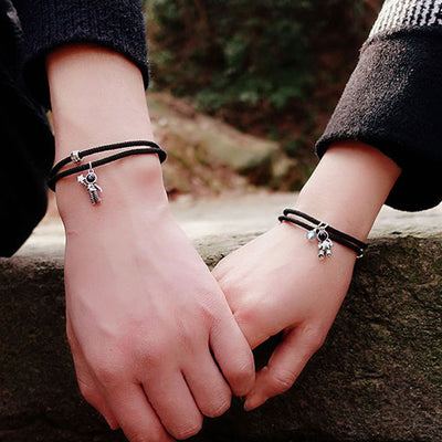 Cute Spacemen Matching Bracelets for Boyfriend and Girlfriend