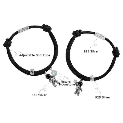 Specification of cute astronaut relationship bracelets for couples
