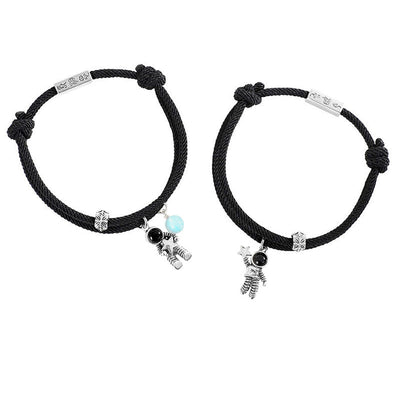 Couple Bracelets - S925 Silver Astronaut Matching Bracelet