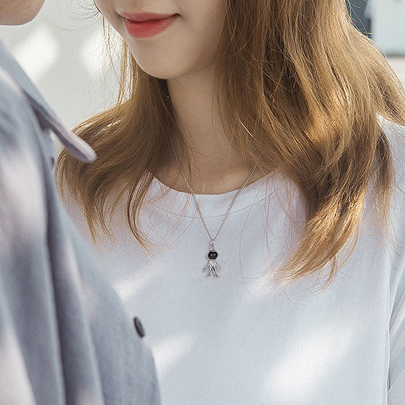 Cute Hip-hop Astronaut Couple Necklaces