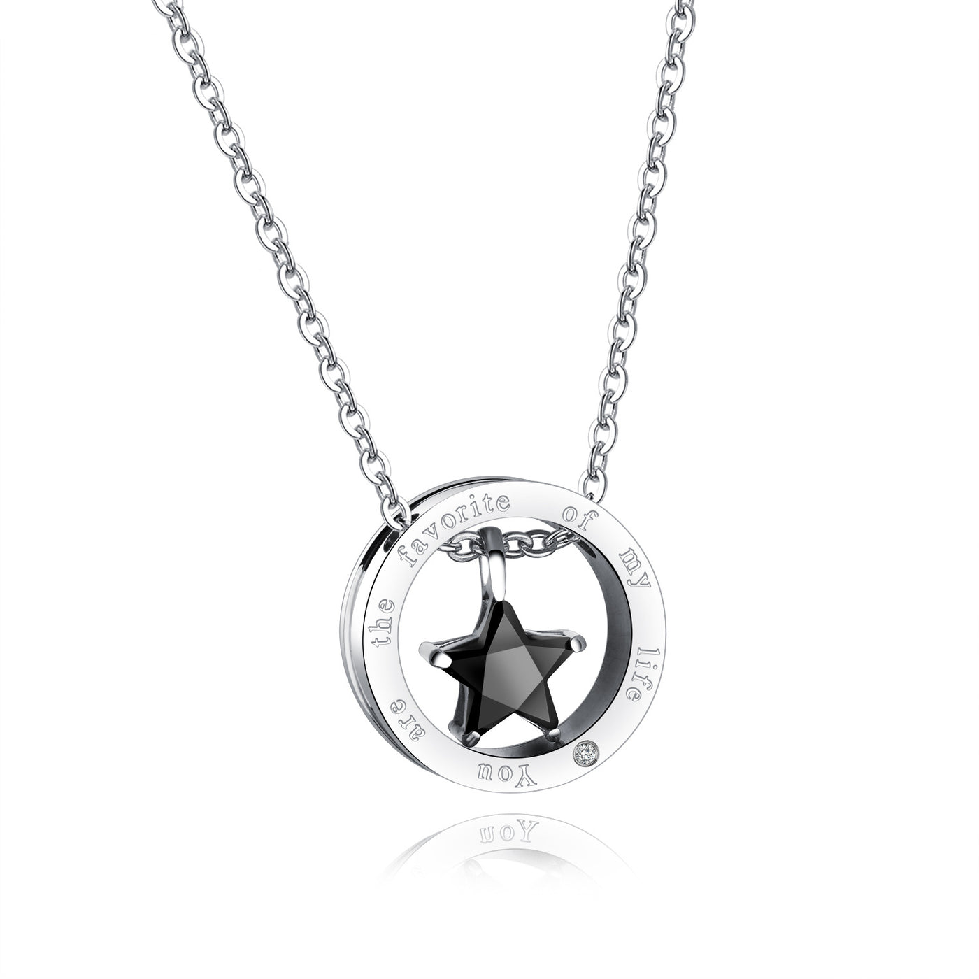 YOU ARE THE FAVORITE Crystal Star Relationship Necklaces