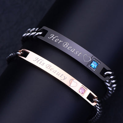 Her Beast and His Beauty Relationship Bracelets