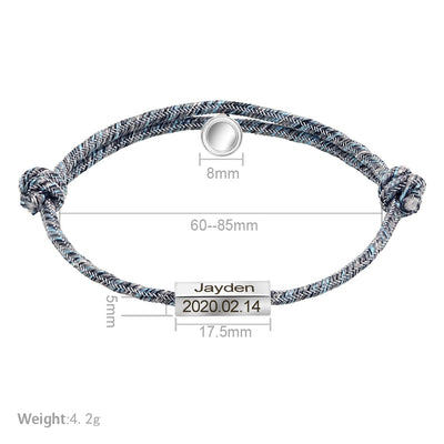 Customized Name Magnetic Eternal Promise Couple Bracelets