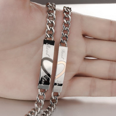 Real Love Heart Macthing Puzzle Relationship Bracelets