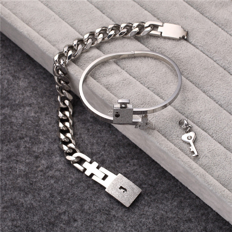 Matching Lock Bracelet and Key Necklace for Couples – Chimatch