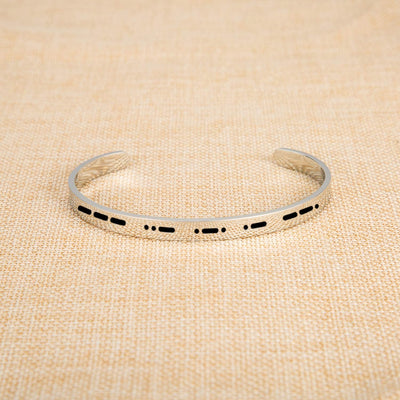 COURAGE Morse Code Bracelet