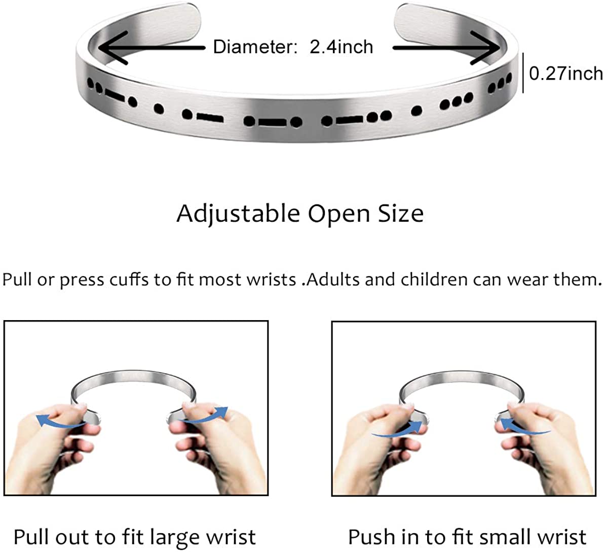 FEARLESS Morse Code Bracelet