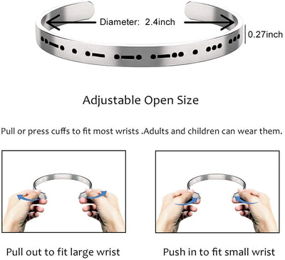 FEARLESS Morse Code Bracelet