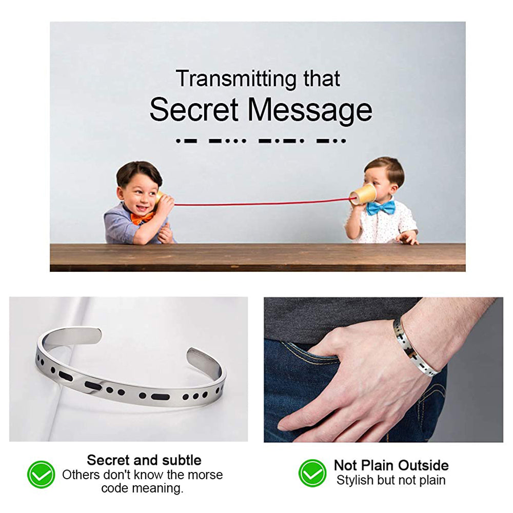 I CAN Morse Code Bracelet