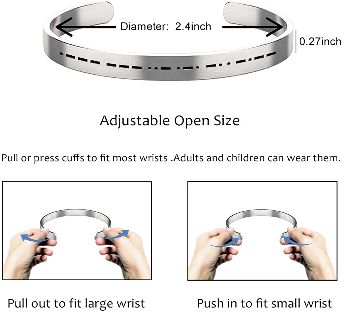 JOURNEY Morse Code Bracelet