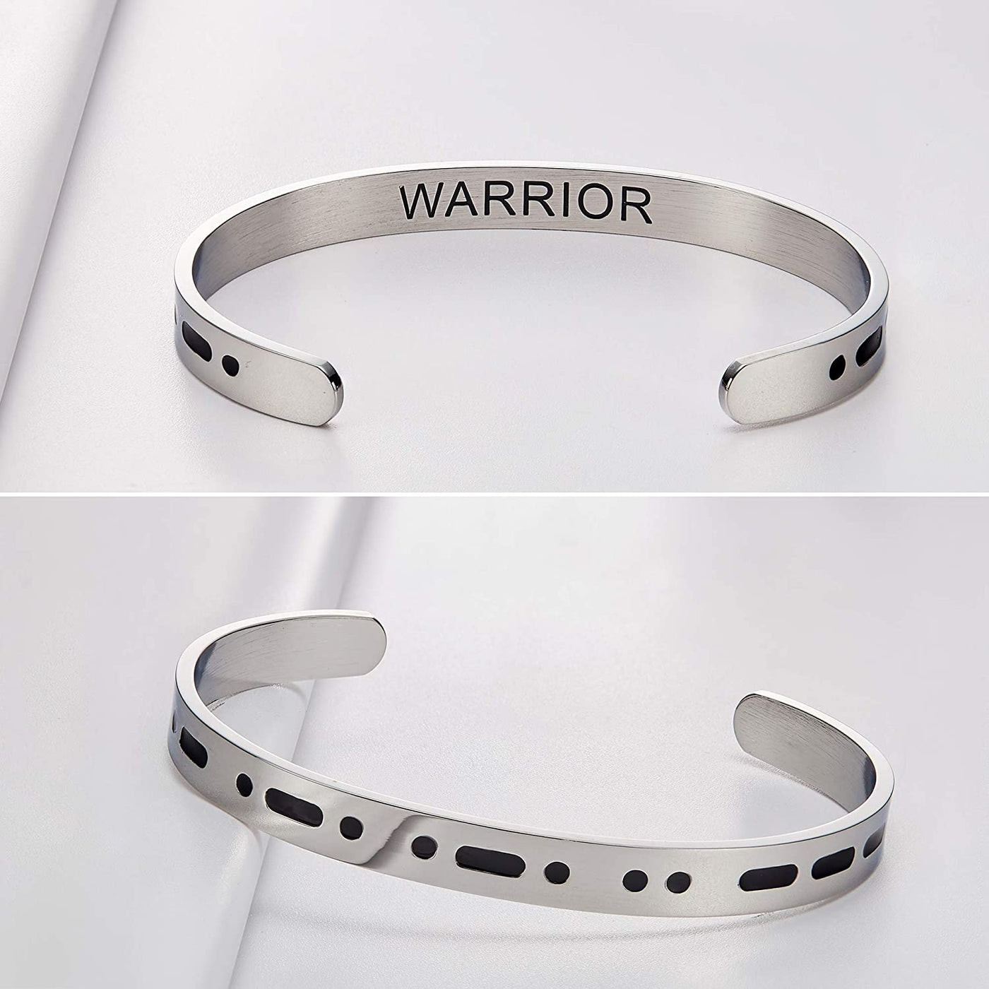 WARRIOR Morse Code Bracelet