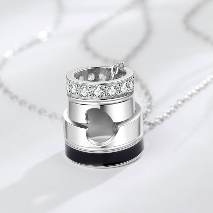 Matching Heart S925 Silver Lucky Ring Relationship Necklaces